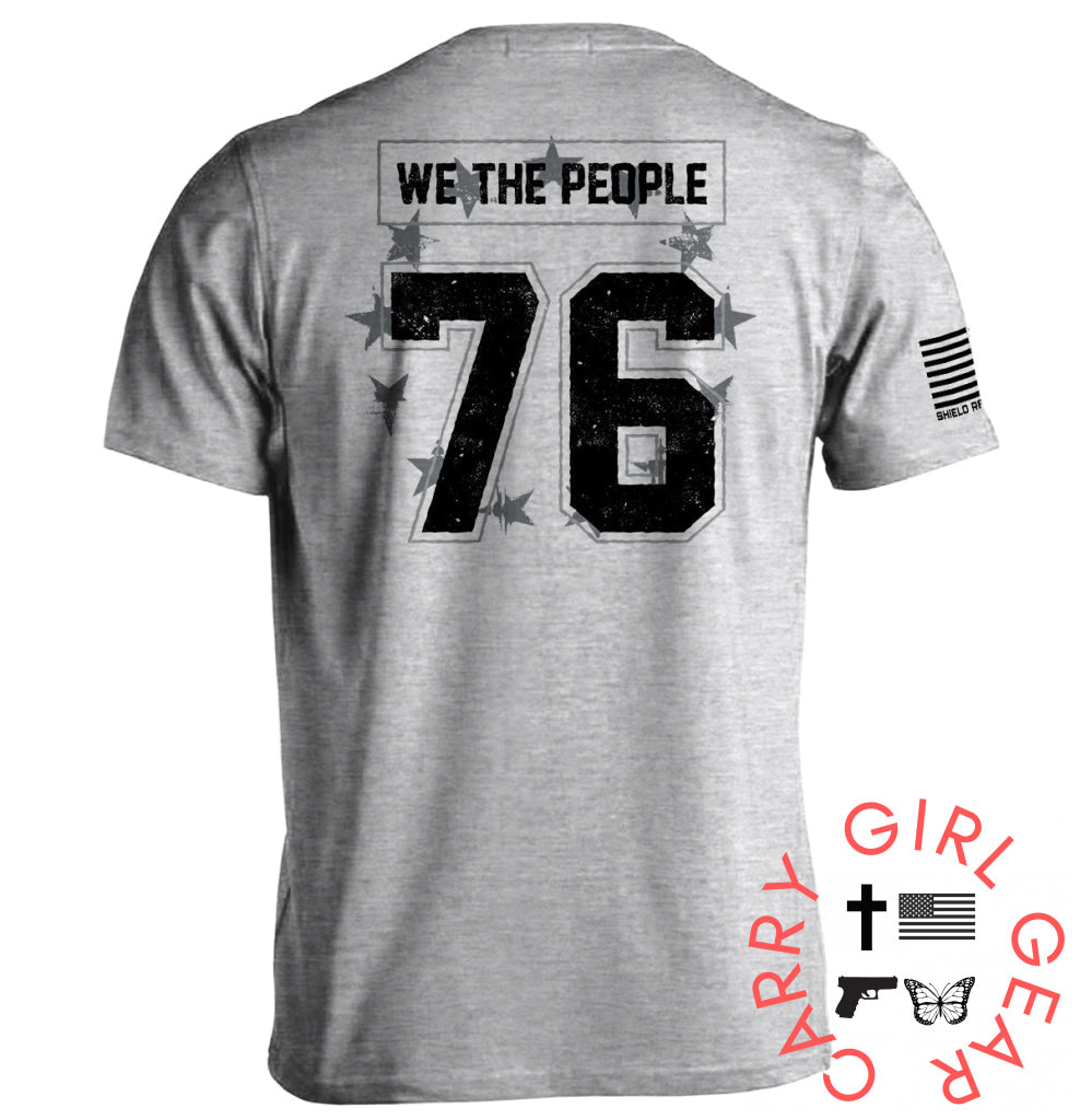 We The People 76 Jersey Sport Grey / S Tee Nc - Apparel