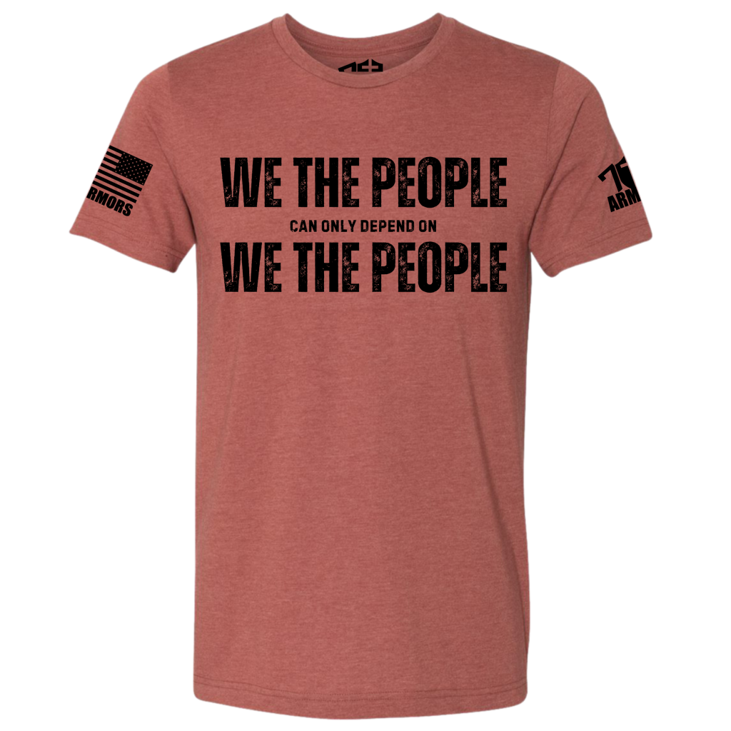 WE THE PEOPLE T-SHIRT SM / CLAY T-SHIRTS