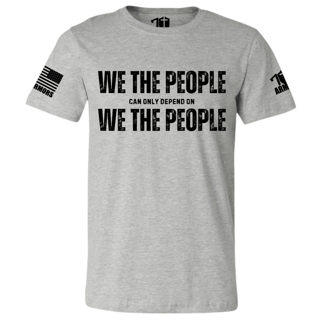 WE THE PEOPLE T-SHIRT SM / GRAY T-SHIRTS