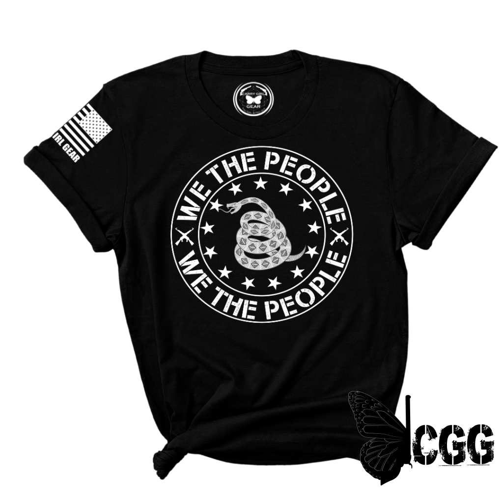 We The People Tee Xs / Black Unisex Cut Cgg Perfect Tee