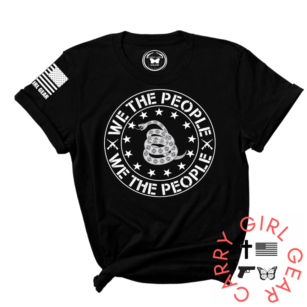 We The People Tee Xs / Black Unisex Cut Cgg Perfect Tee