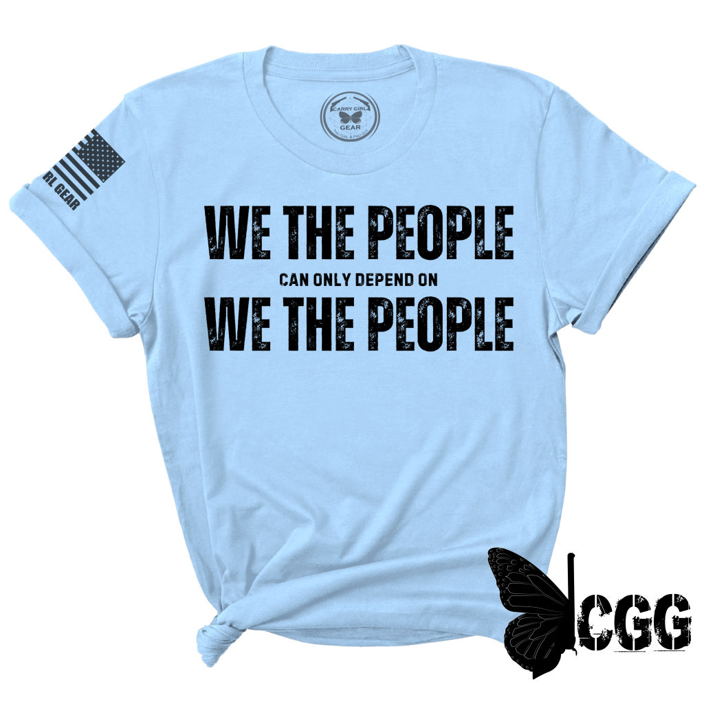 We The People Tee Xs / Blue Unisex Cut Cgg Perfect