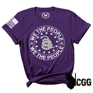 We The People Tee Xs / Purple Unisex Cut Cgg Perfect Tee