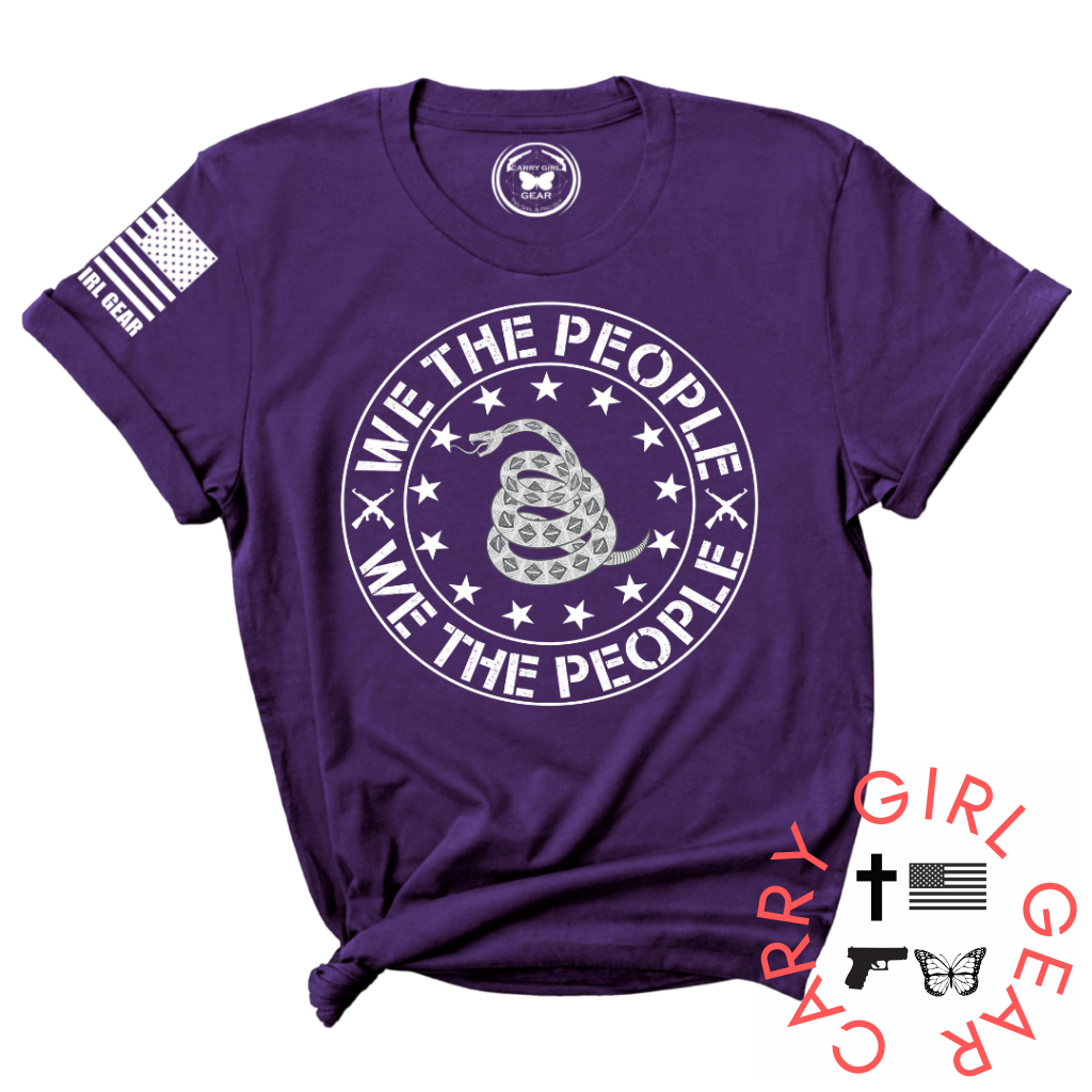 We The People Tee Xs / Purple Unisex Cut Cgg Perfect Tee