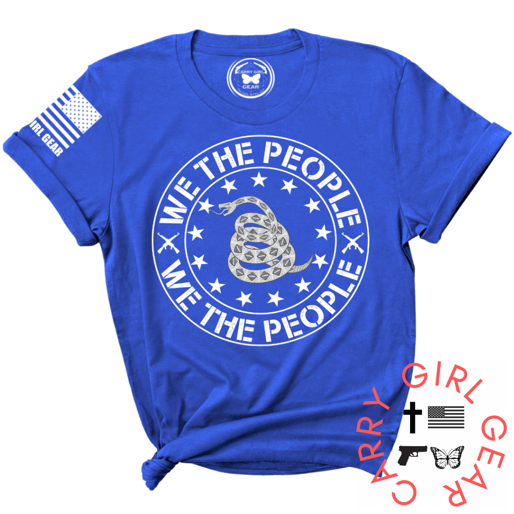 We The People Tee Xs / Royal Blue Unisex Cut Cgg Perfect Tee