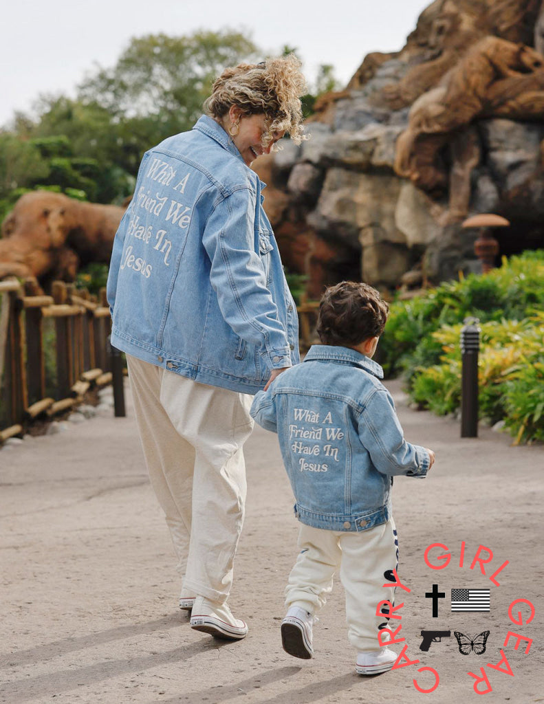 What a Friend in Jesus Kids Denim Jacket 2T Kids Jacket