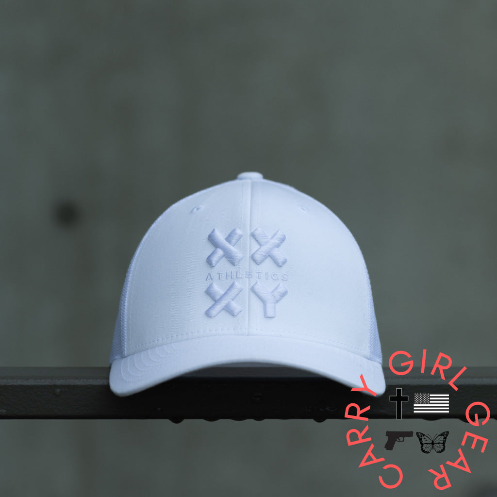 Whiteout Logo Trucker Cap White with White Logo ONE