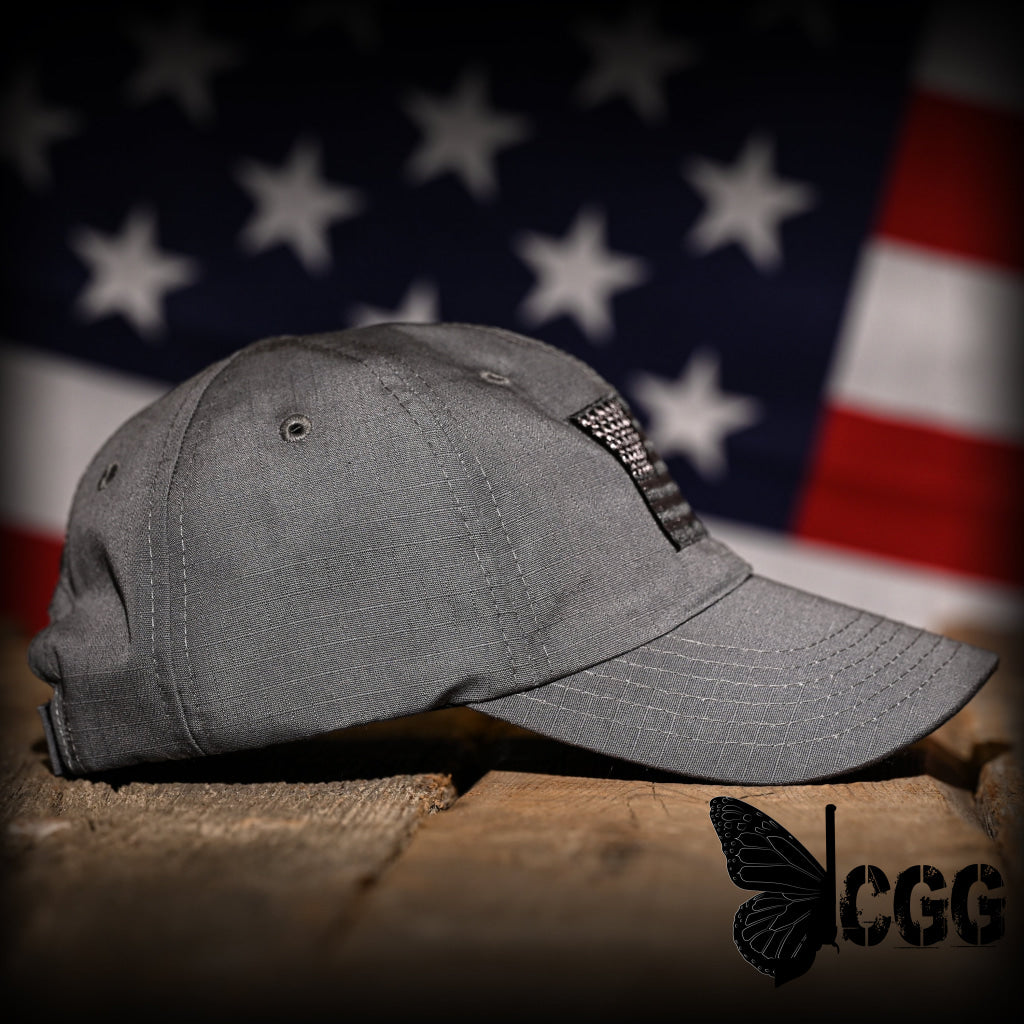 Wolf Grey Full Fabric American Flag Range Hat Hats