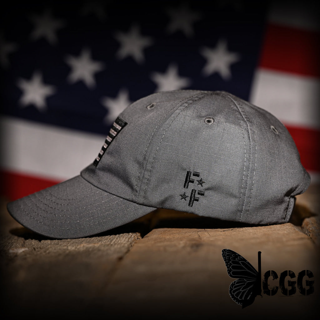 Wolf Grey Full Fabric American Flag Range Hat Hats