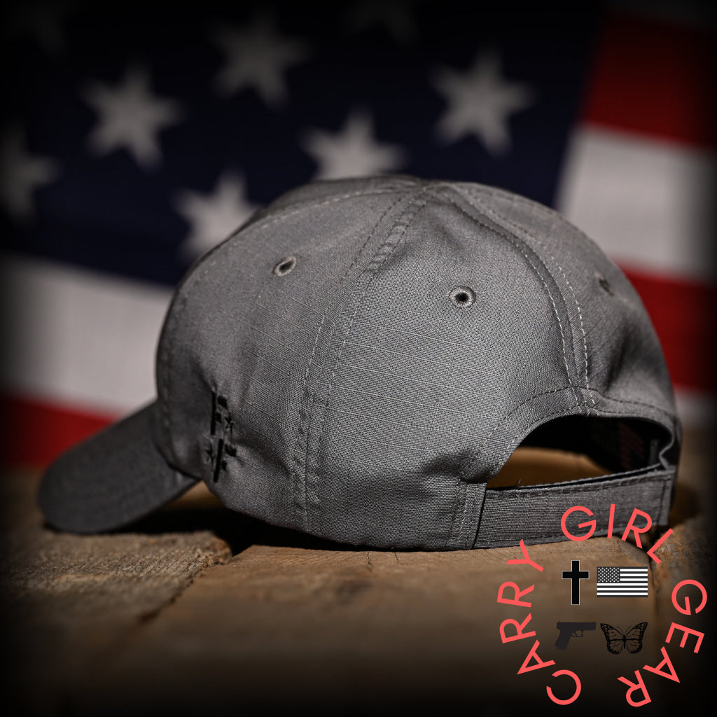 Wolf Grey Full Fabric American Flag Range Hat Hats