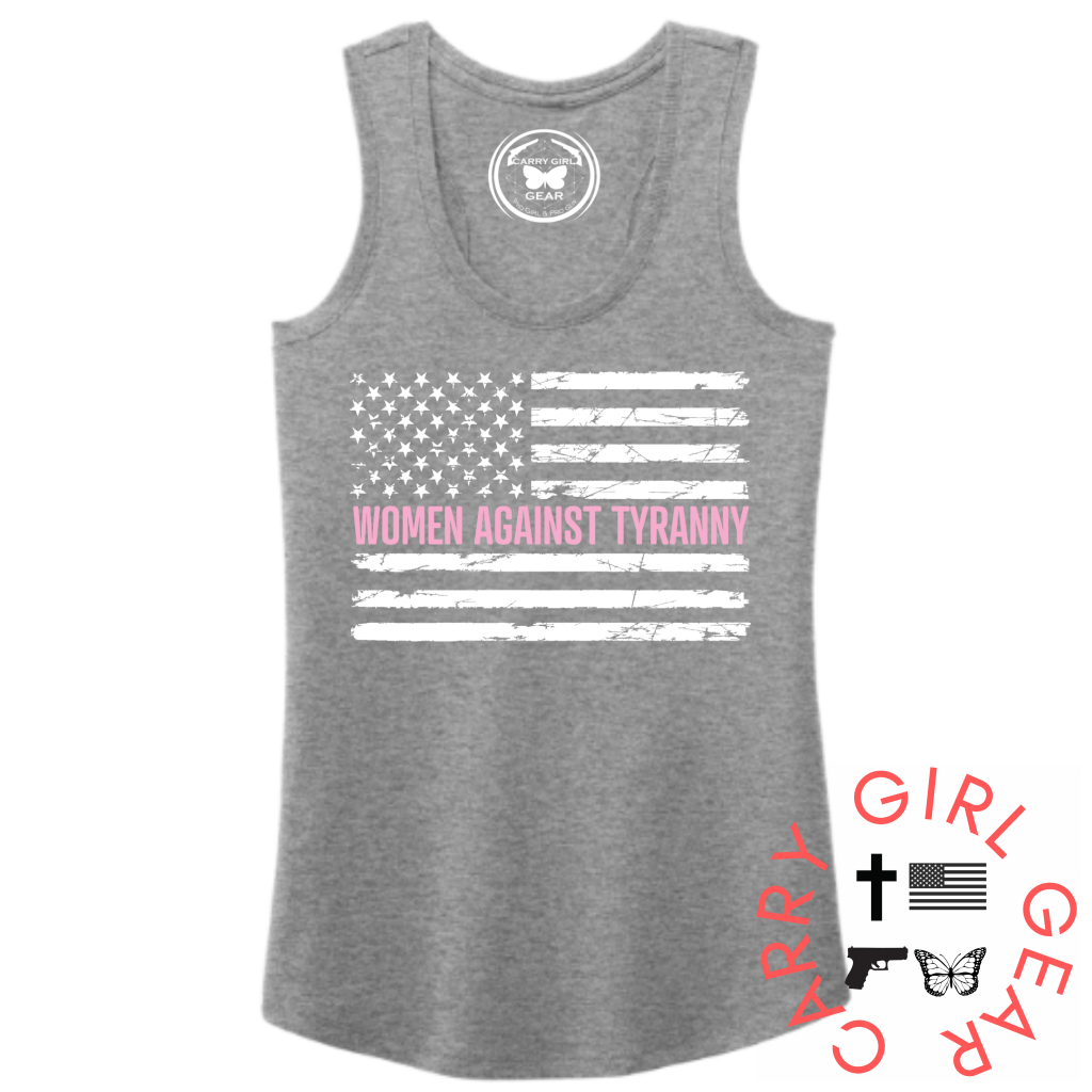 Woman Against Tyranny Tank Top Xs / Gray Tank Top