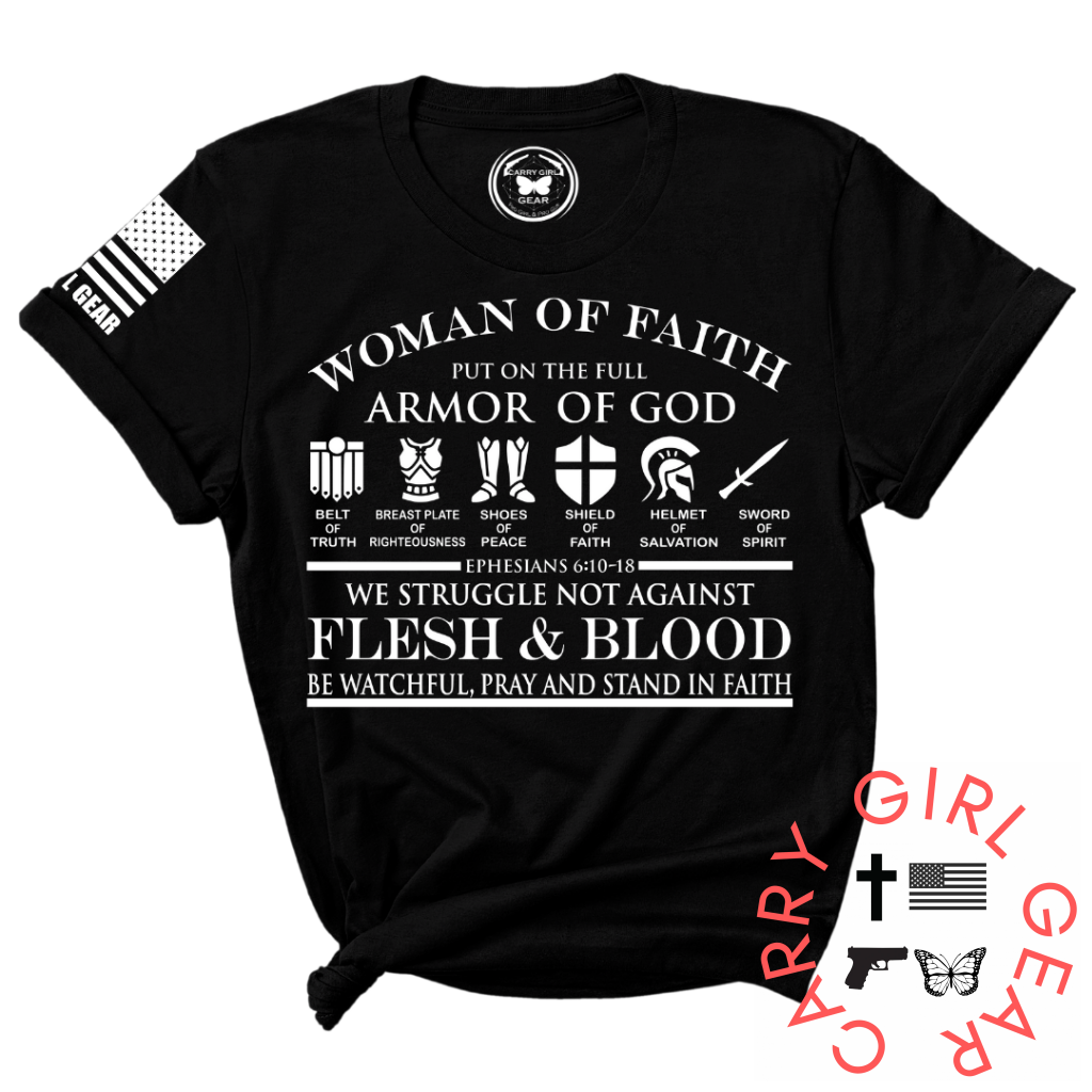 Woman Of Faith Tee Xs / Black Unisex Cut Cgg Perfect Tee