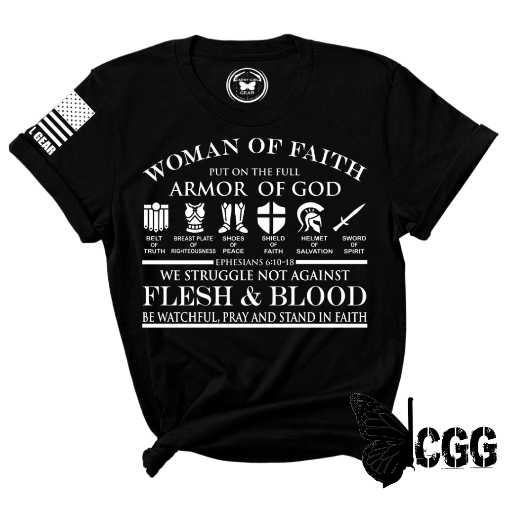 Woman Of Faith Tee Xs / Black Unisex Cut Cgg Perfect Tee