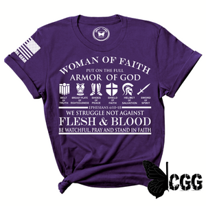 Woman Of Faith Tee Xs / Purple Unisex Cut Cgg Perfect Tee