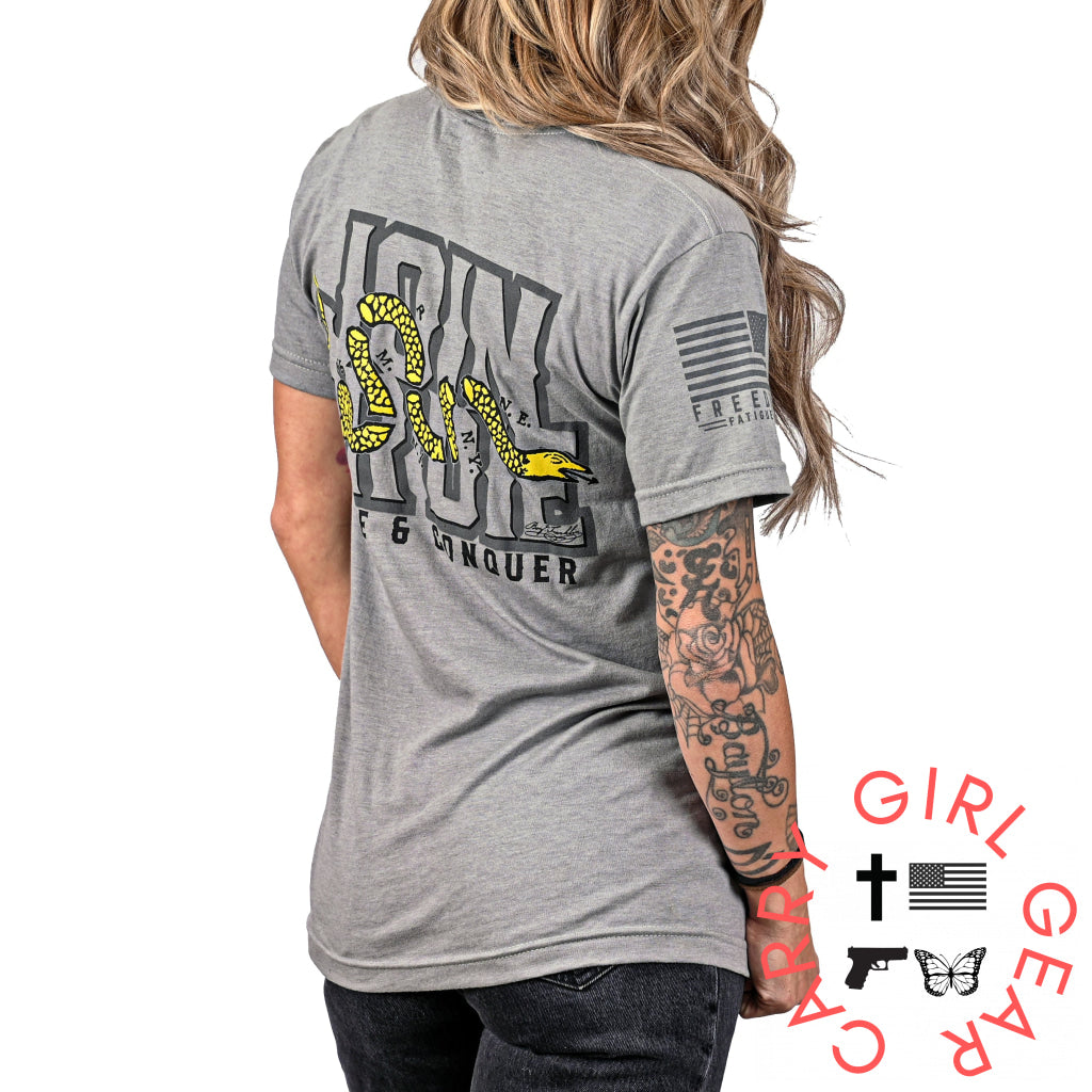 Women’s Boyfriend Fit Join Or Die Patriotic Tshirt T-Shirt