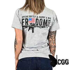 Women’s Freedom Stick Patriotic 2A Boyfriend Fit T-Shirt