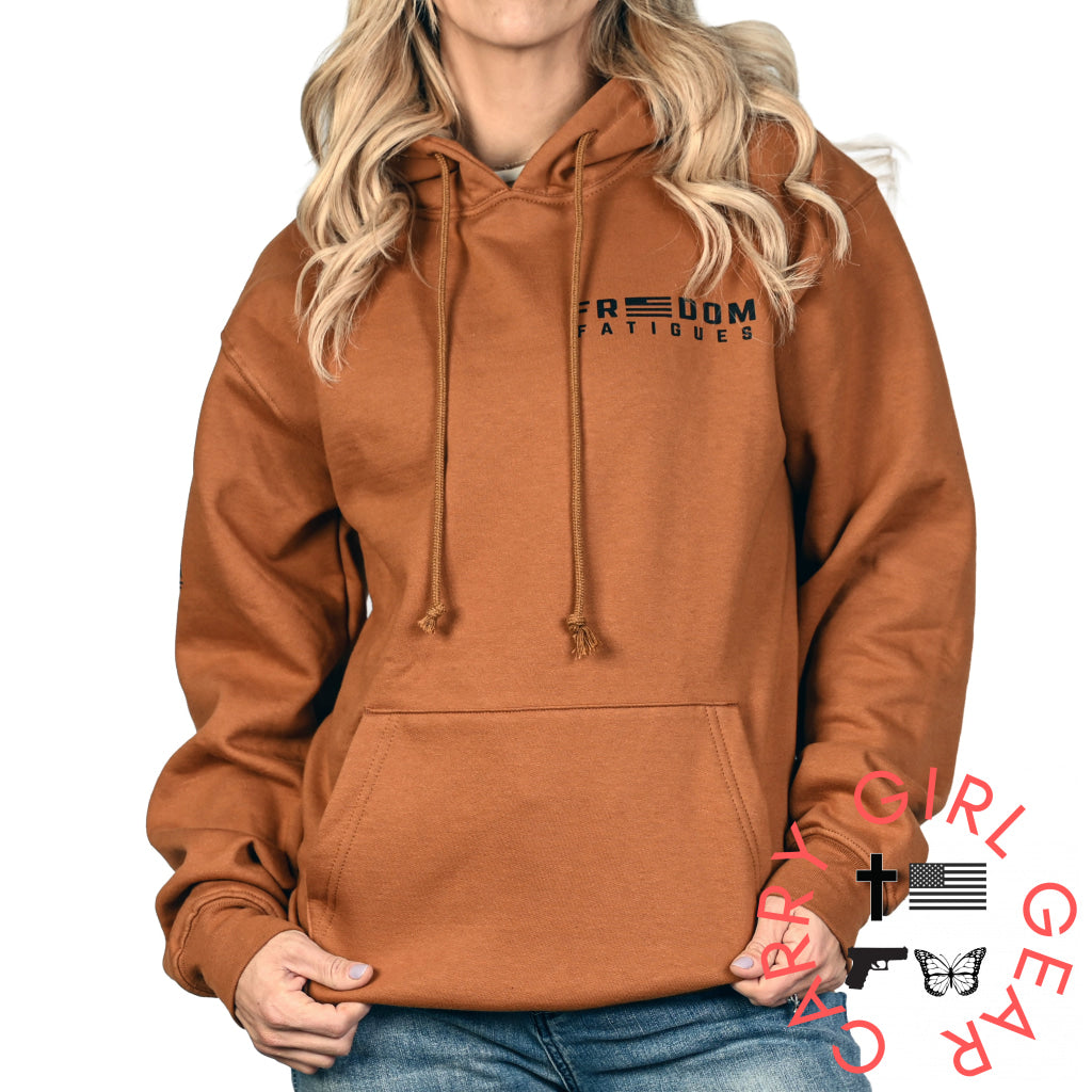 Women’s Heavyweight Oversized American Flag Patriotic Hoodie Sweatshirt