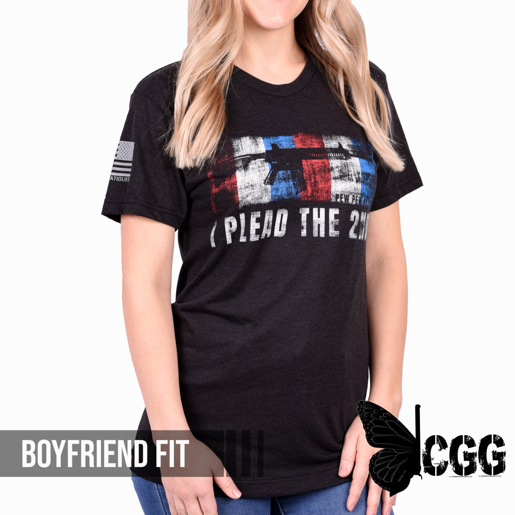 Women’s ’I Plead The 2Nd’ Boyfriend Fit T-Shirt By Pew Nation