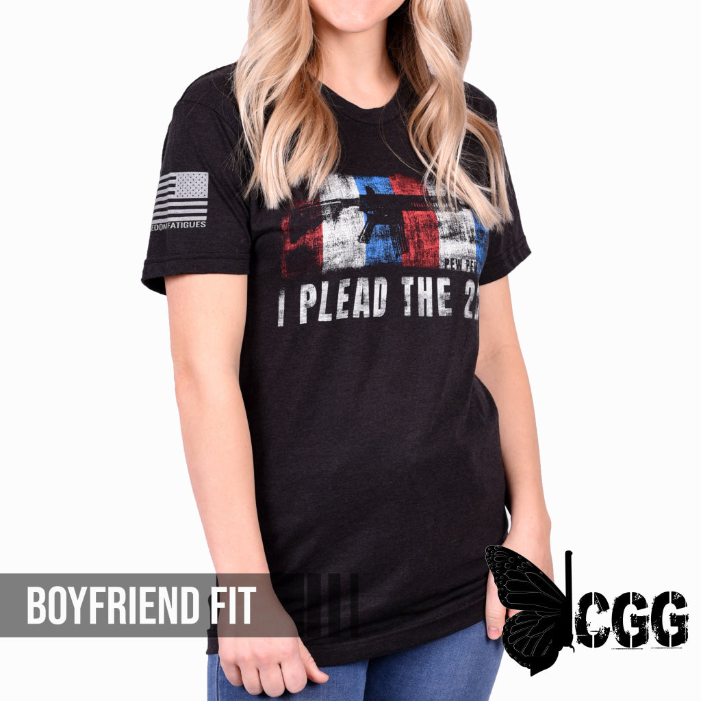 Women’s ’I Plead The 2Nd’ Boyfriend Fit T-Shirt By Pew Nation