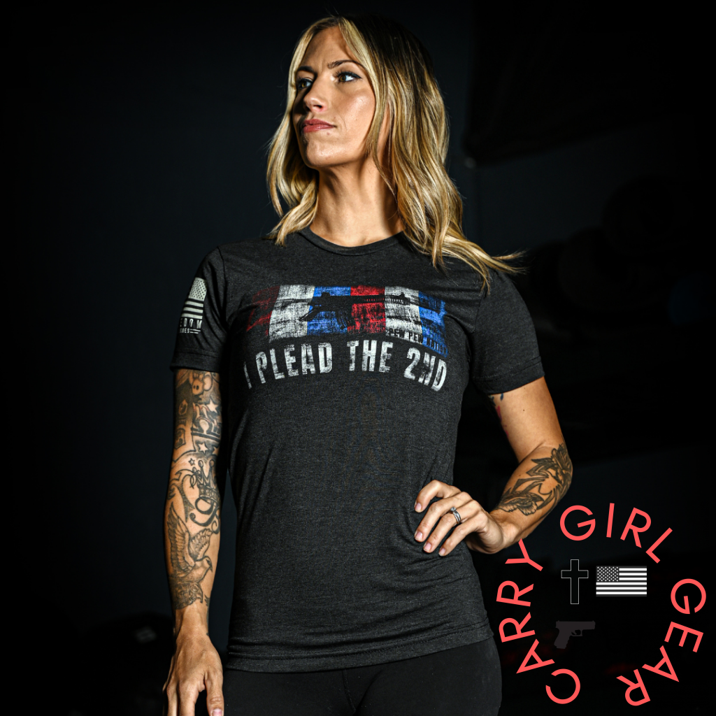 Women’s ’I Plead The 2Nd’ Boyfriend Fit T-Shirt By Pew Nation Xs