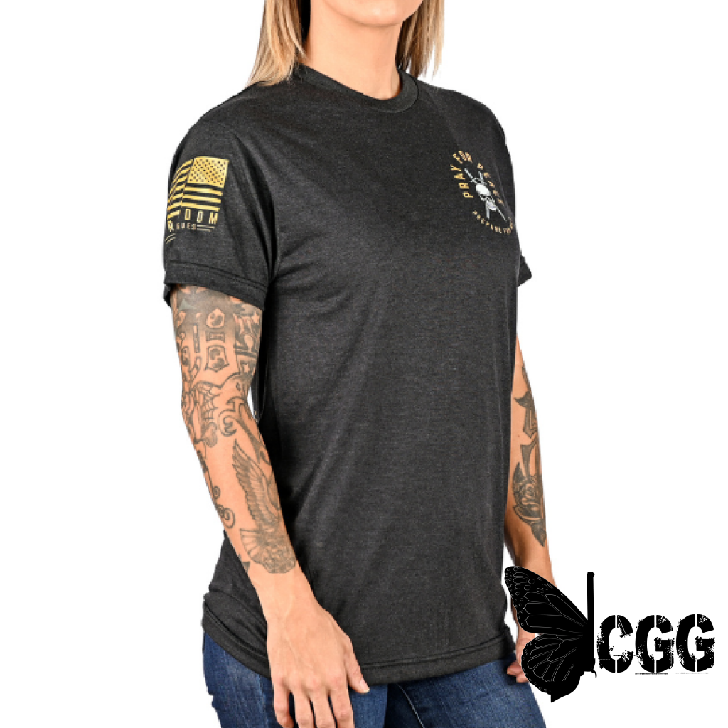 Women’s Pray For Peace | Prepare War Boyfriend Fit T-Shirt