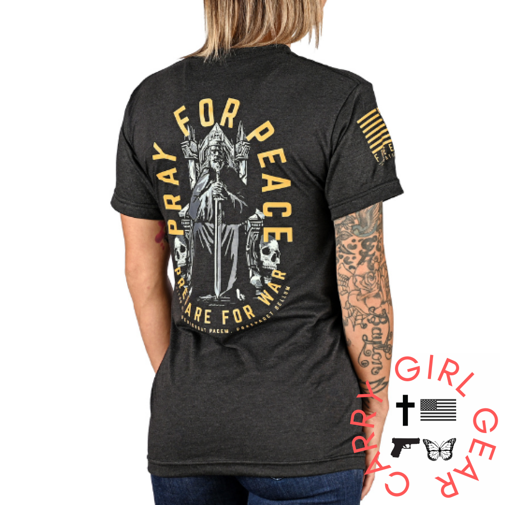 Women’s Pray For Peace | Prepare War Boyfriend Fit T-Shirt