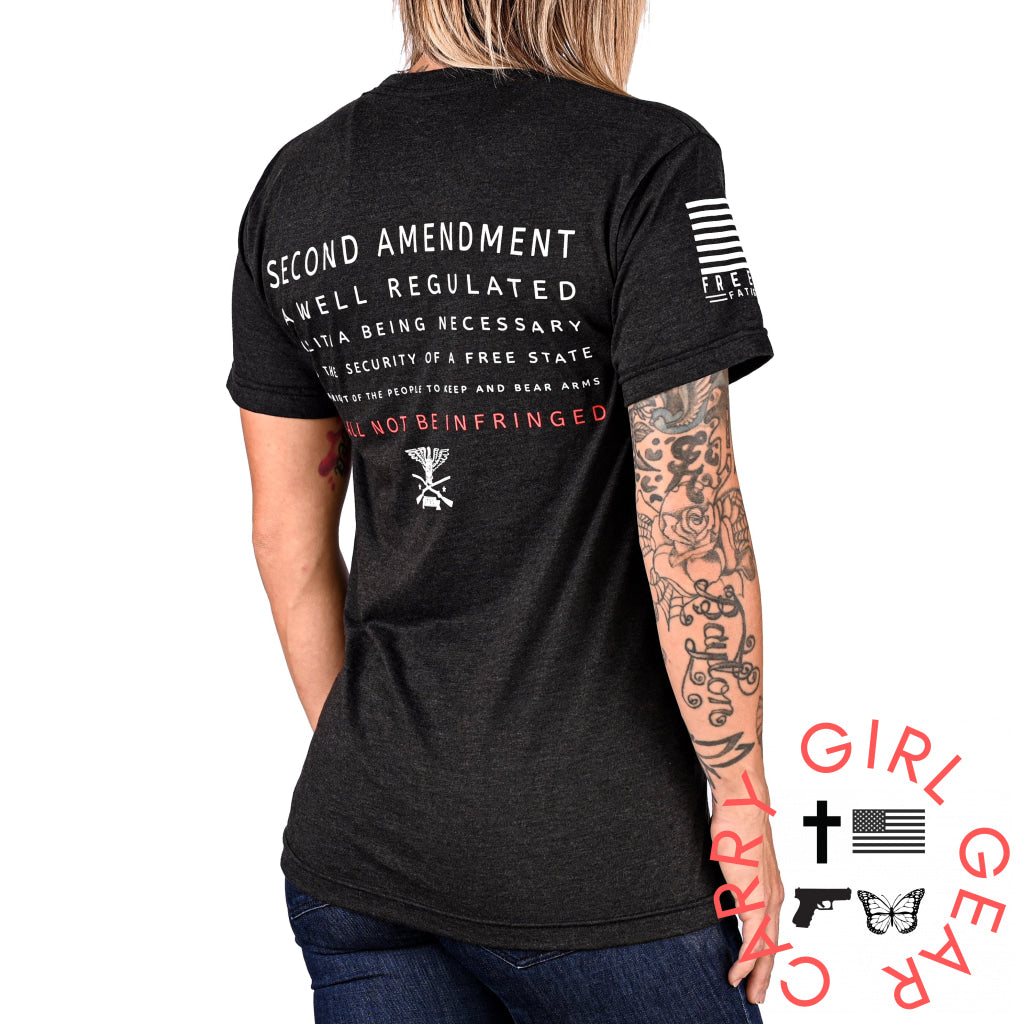 Women’s Shall Not Be Infringed 2A Boyfriend Fit T-Shirt T-Shirt