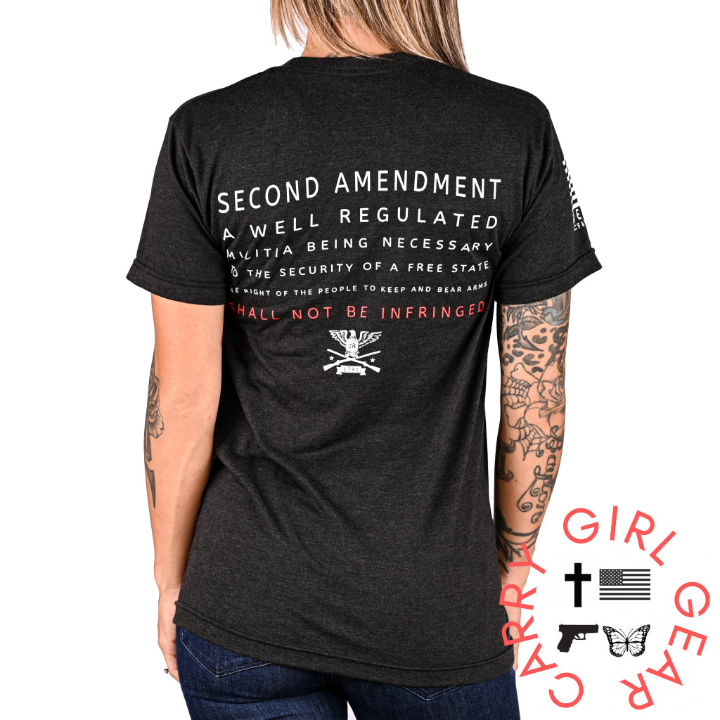 Women’s Shall Not Be Infringed 2A Boyfriend Fit T-Shirt T-Shirt