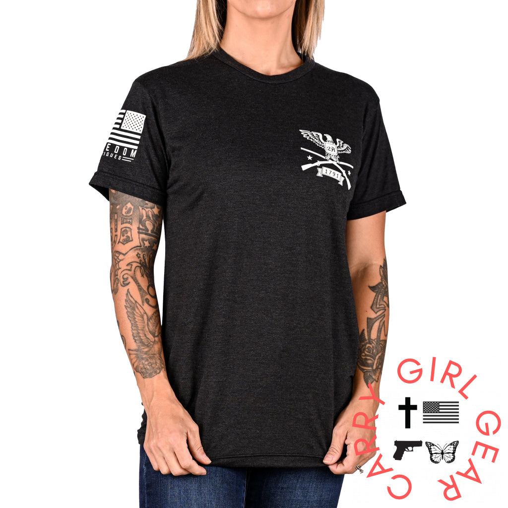 Women’s Shall Not Be Infringed 2A Boyfriend Fit T-Shirt T-Shirt