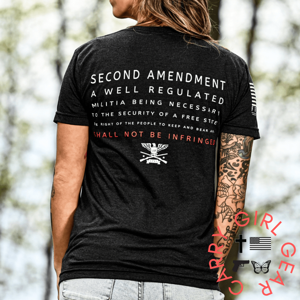 Women’s Shall Not Be Infringed 2A Boyfriend Fit T-Shirt T-Shirt