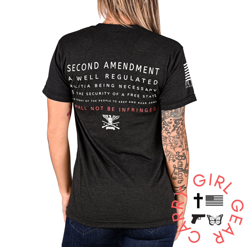 Women’s Shall Not Be Infringed 2A Boyfriend Fit T-Shirt T-Shirt