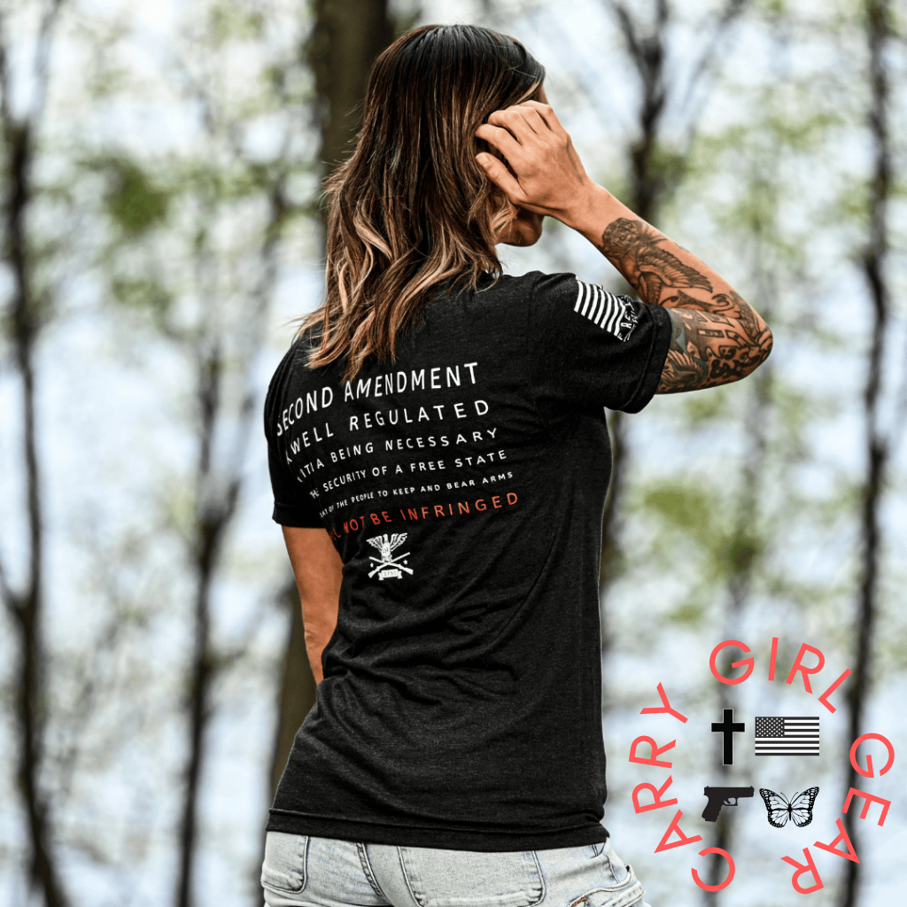 Women’s Shall Not Be Infringed 2A Boyfriend Fit T-Shirt T-Shirt