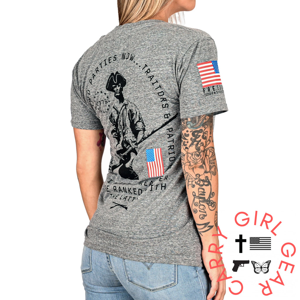 Women’s Traitors & Patriots Boyfriend Fit T-Shirt XS T-Shirt