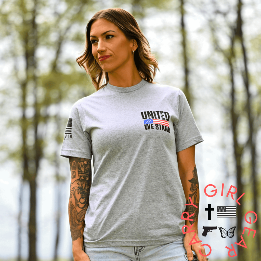 Women’s United We Stand Patriotic Boyfriend Fit T-Shirt