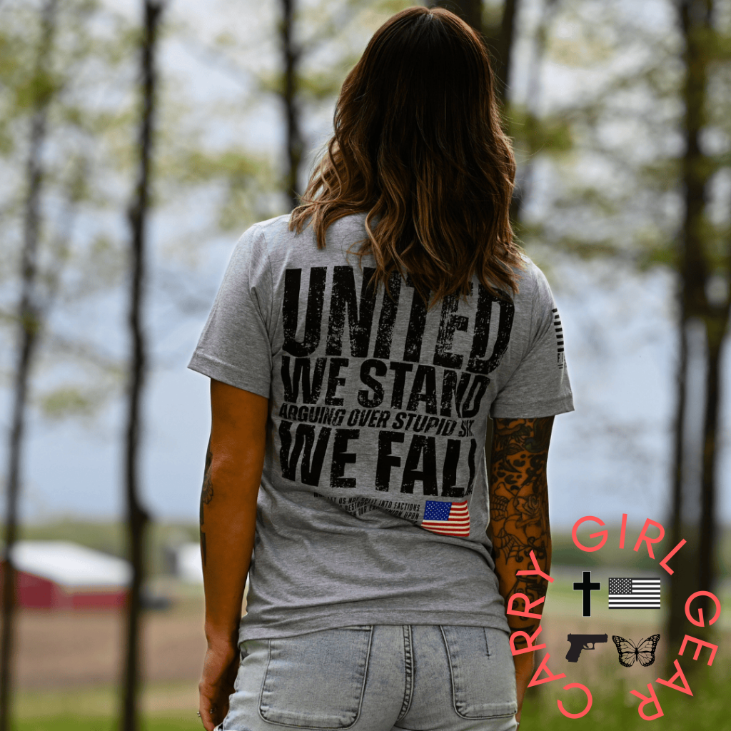 Women’s United We Stand Patriotic Boyfriend Fit T-Shirt