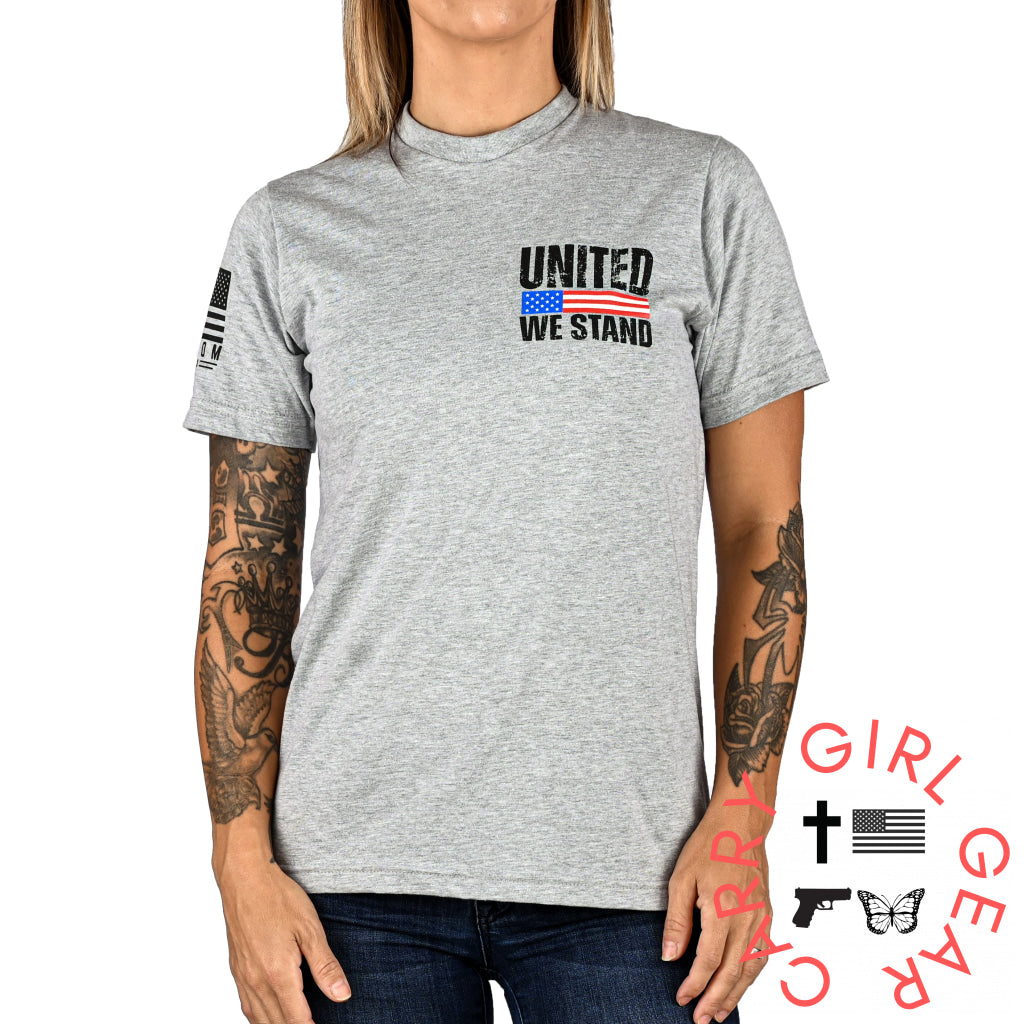 Women’s United We Stand Patriotic Boyfriend Fit T-Shirt