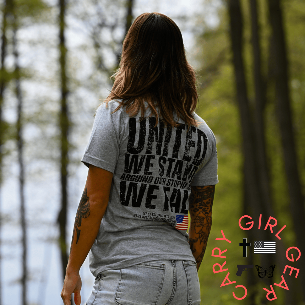 Women’s United We Stand Patriotic Boyfriend Fit T-Shirt