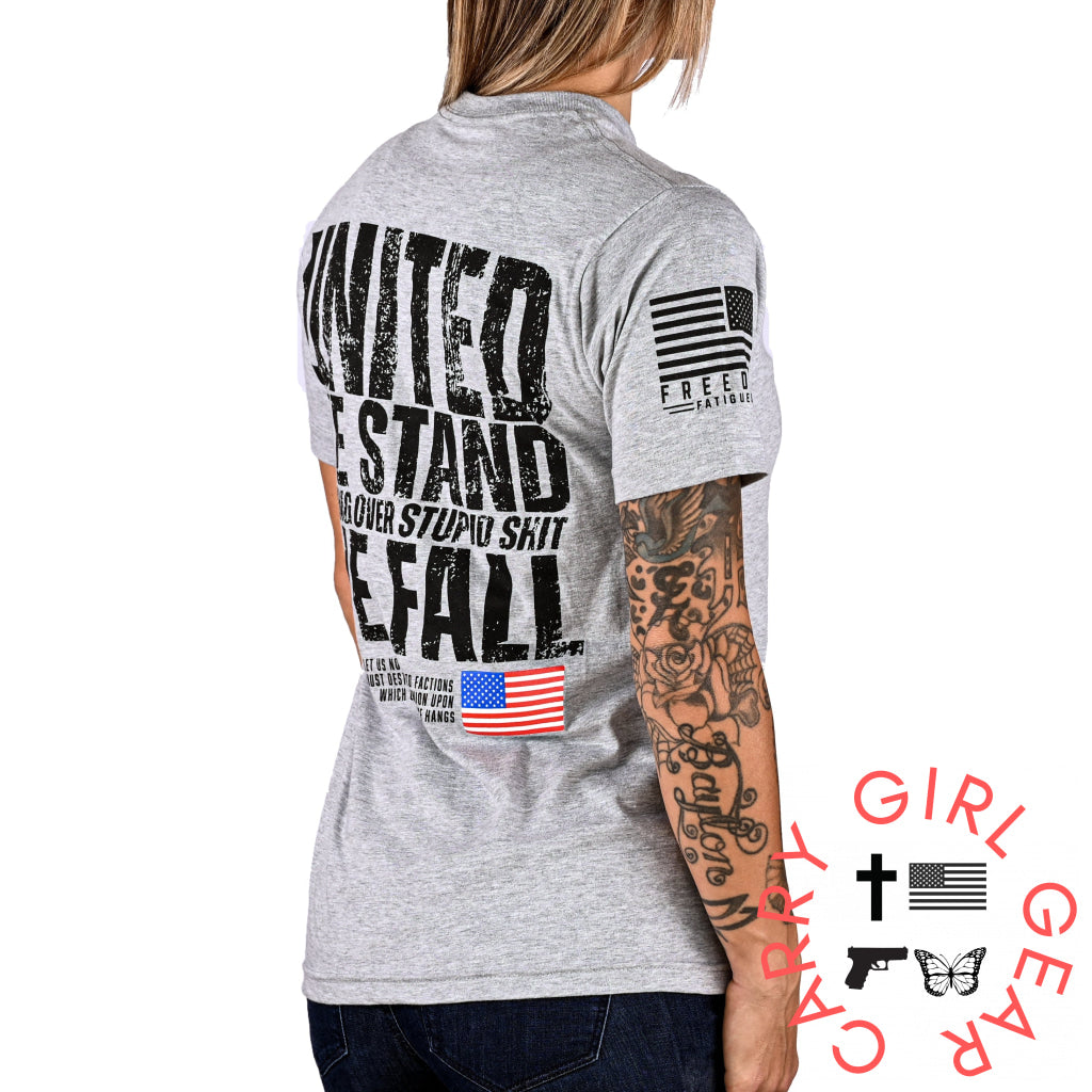 Women’s United We Stand Patriotic Boyfriend Fit T-Shirt