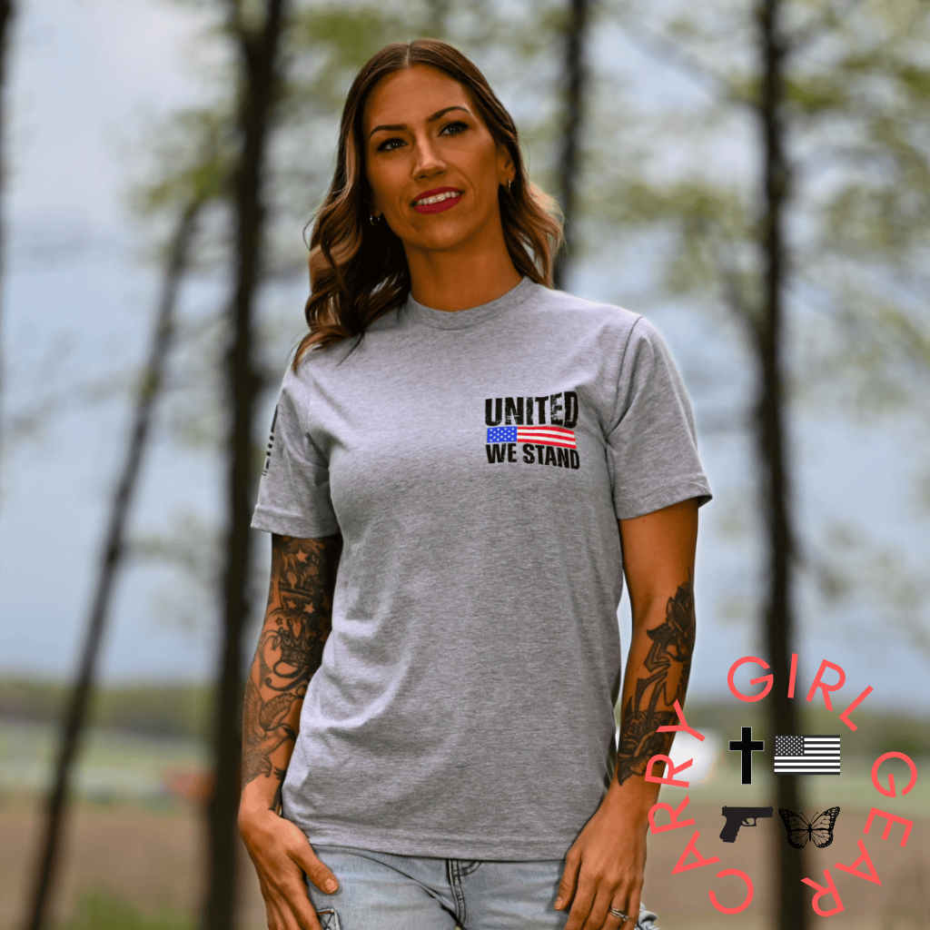 Women’s United We Stand Patriotic Boyfriend Fit T-Shirt