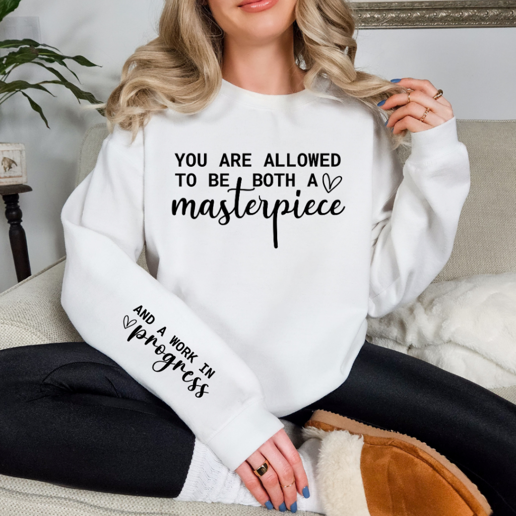 WORK IN PROGRESS SWEATSHIRT SM / WHITE Sweatshirt