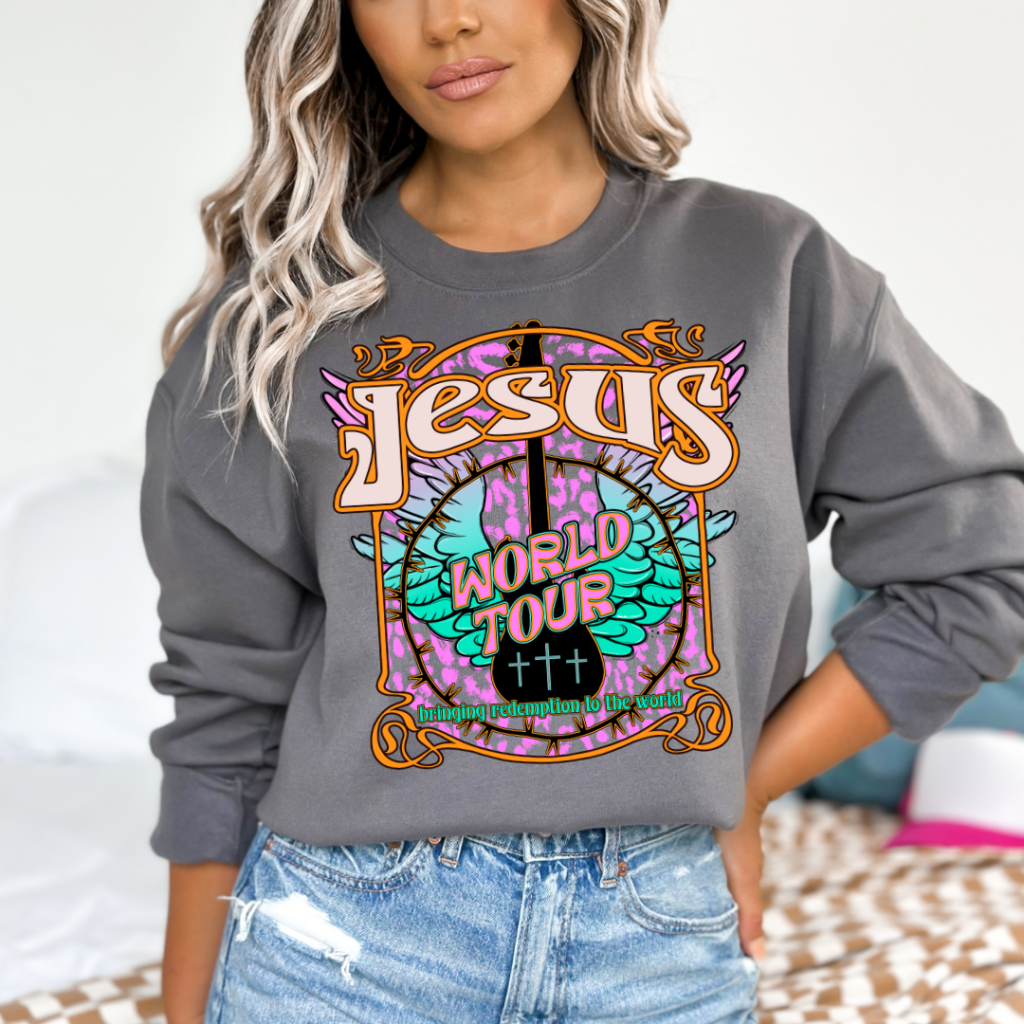 WORLD TOUR SWEATSHIRT SM / CHARCOAL Sweatshirt