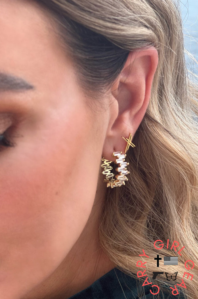 XX Pretty Little Patriot Logo Earrings