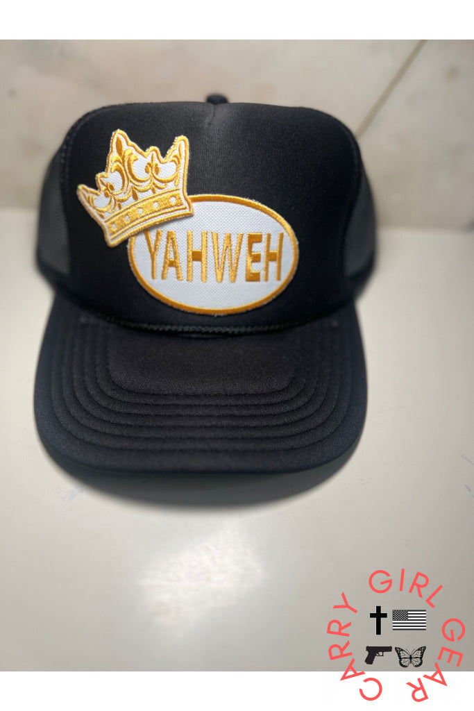 Yahweh trucker hat -clearance Black