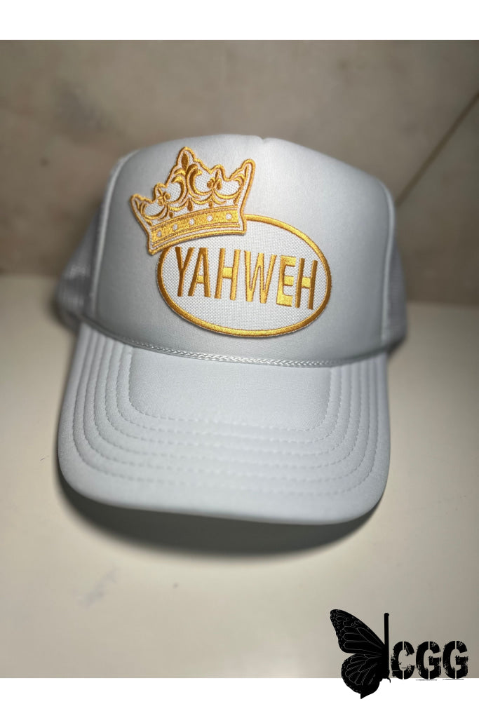 Yahweh Trucker Hat White