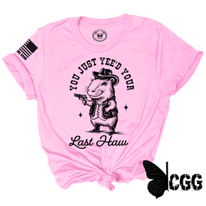 Yee’d Your Last Haw Tee Xs / Pink Unisex Cut Cgg Perfect