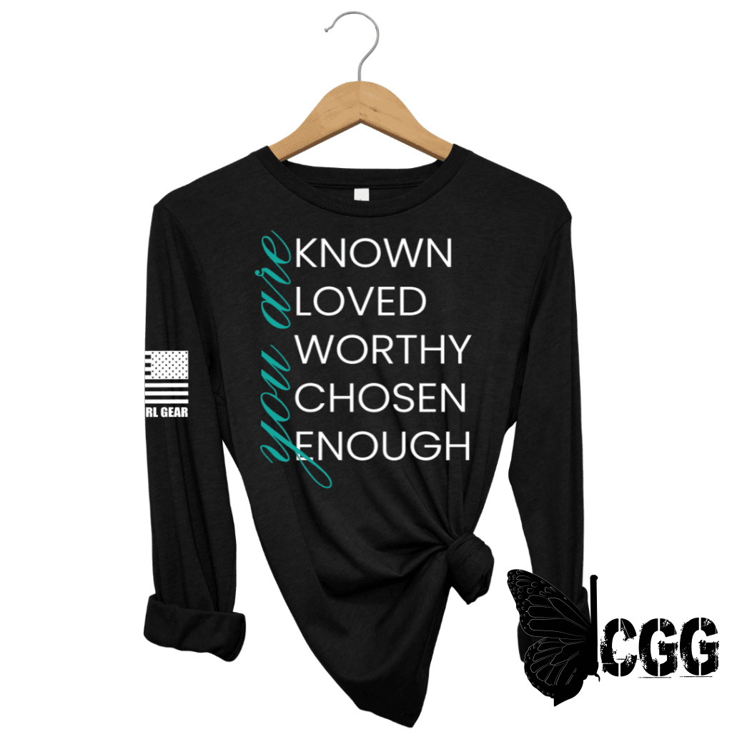 You Are Known Long Sleeve Black / Xs