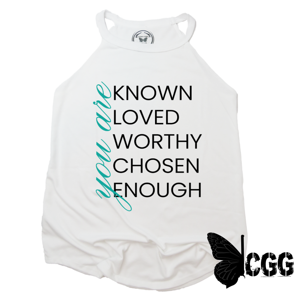 You Are Known Badass Tank Xs / White Cgg Badass Tank