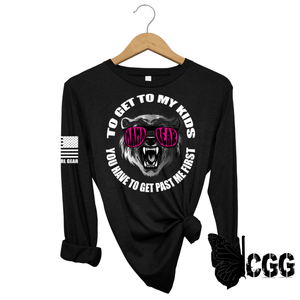 You Have To Get Past Me First Long Sleeve Black / Xs