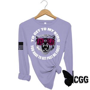 You Have To Get Past Me First Long Sleeve Lavender / Xs