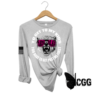 You Have To Get Past Me First Long Sleeve Steel / Xs